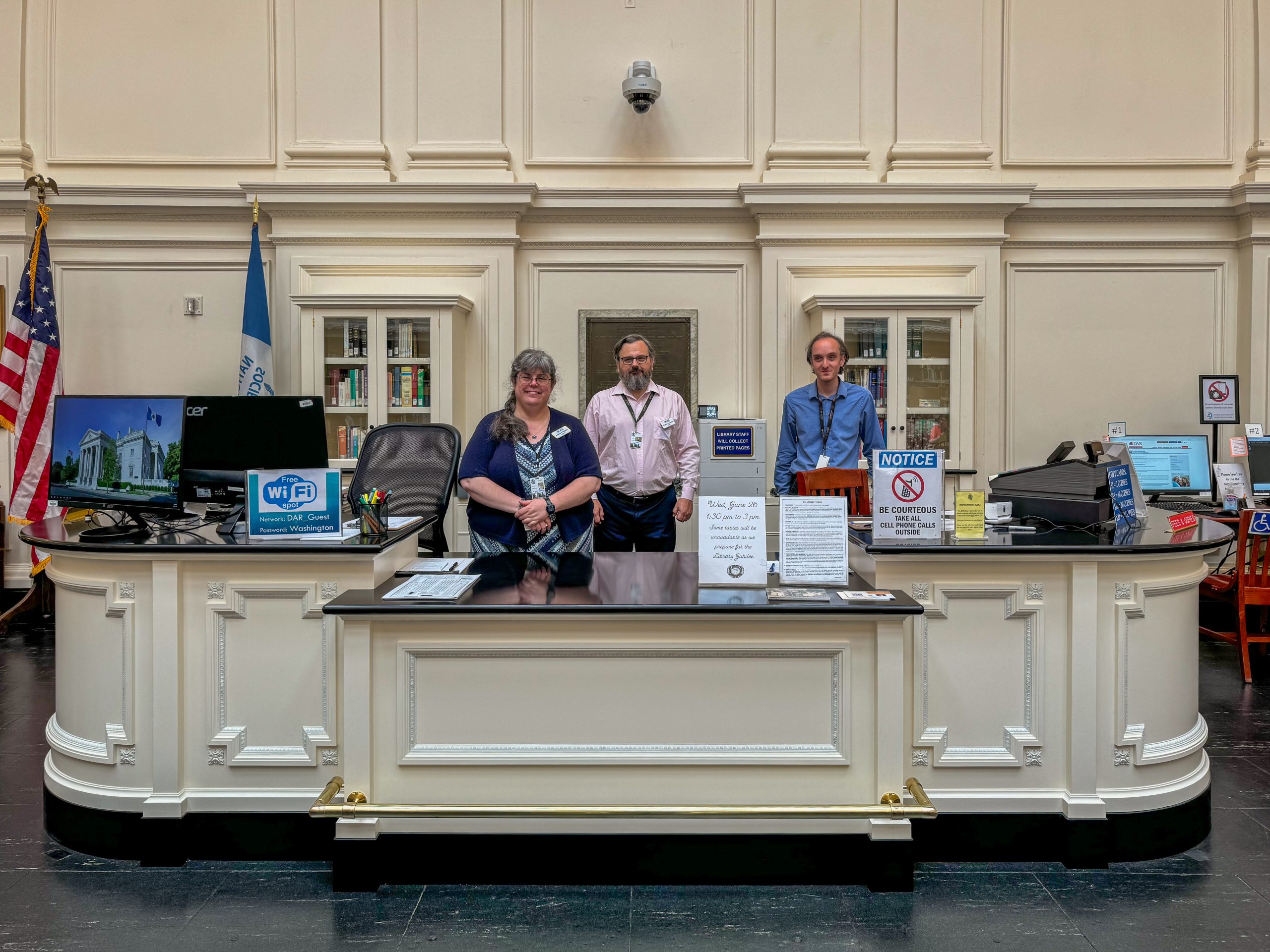 Daughters of the American Revolution Circulation Desk