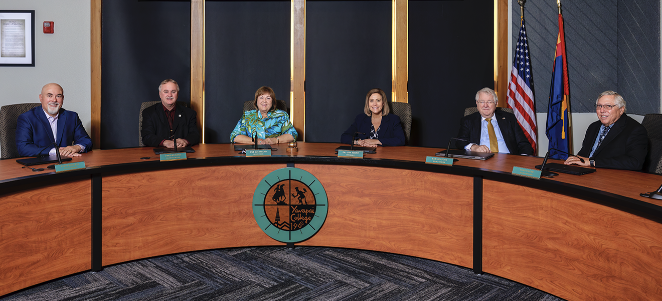 Committee table with custom logo