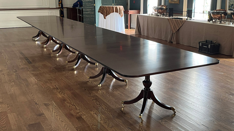 Custom conference table recreated for the Pennsylvania Governor's Residence